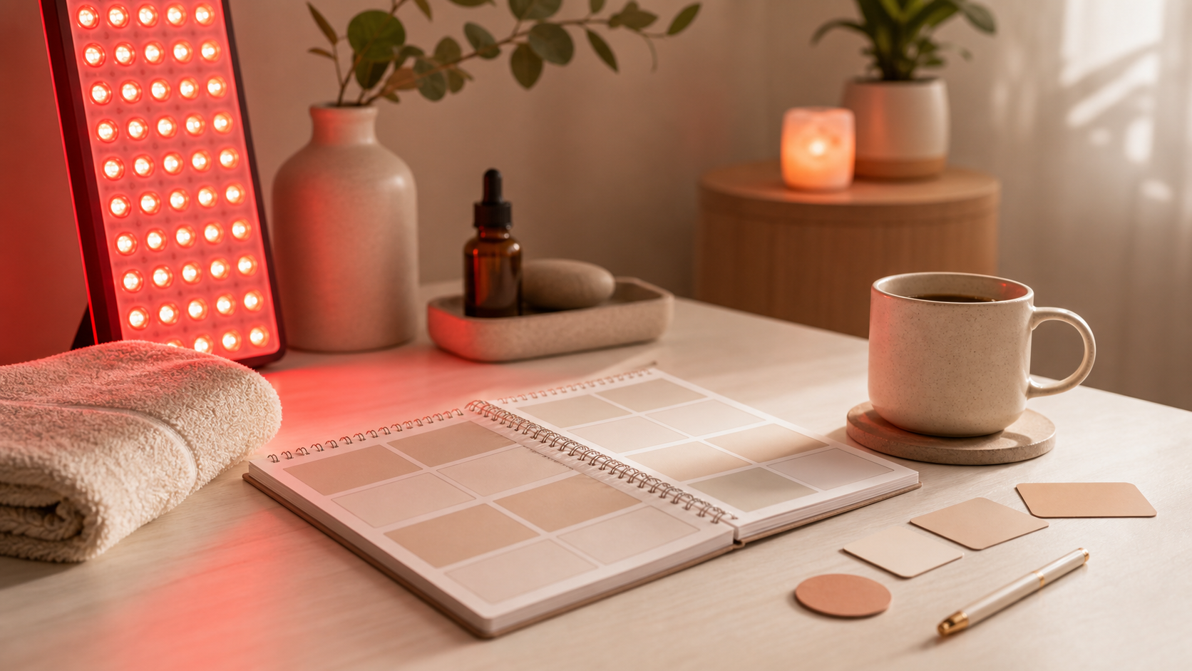 Editorial cover image for SOLRA article: Building a 12-Week Red Light Wellness Plan: From Beginner to Routine