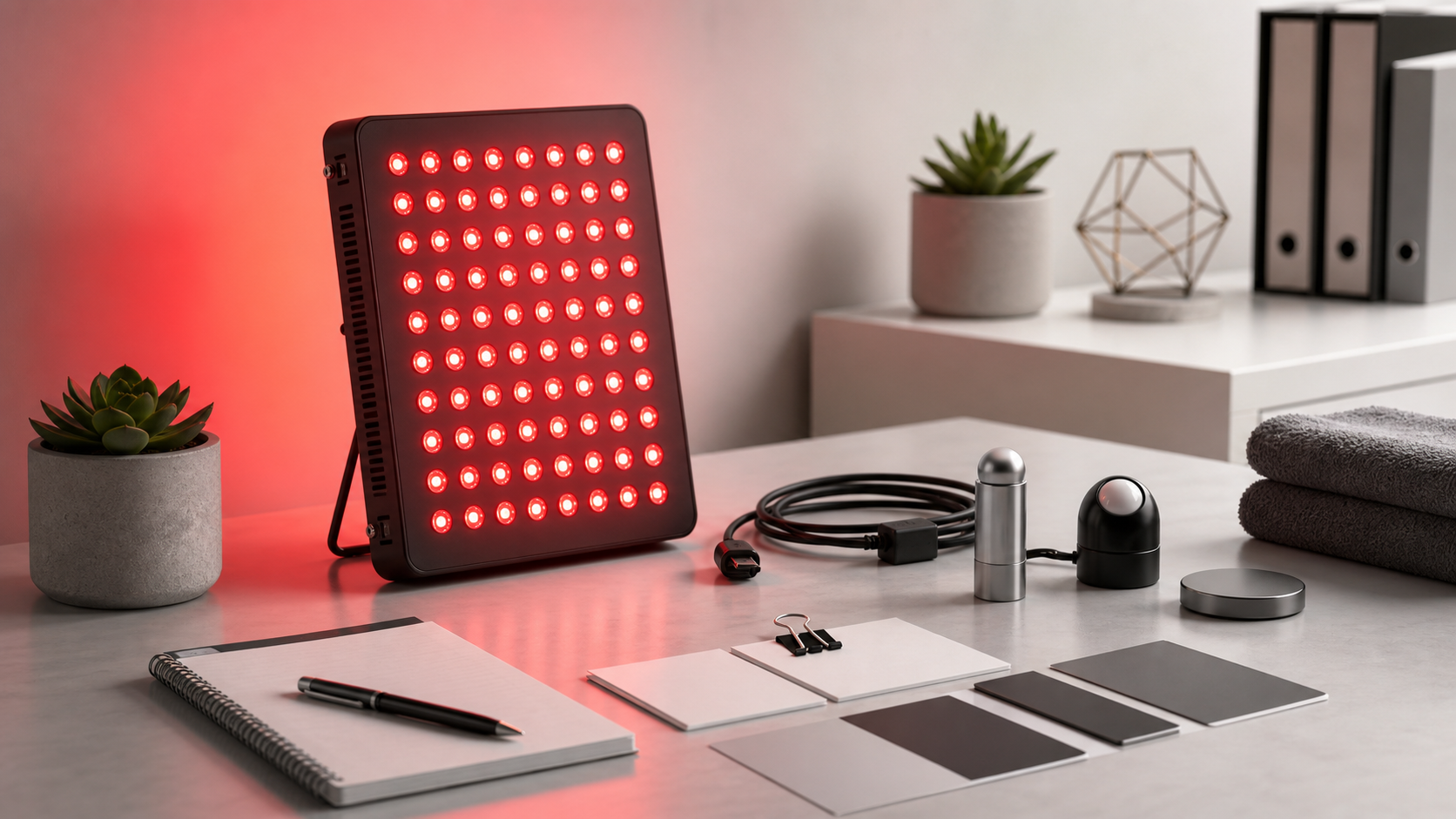 Editorial cover image for SOLRA article: Low EMF Red Light Panels: What It Means and How to Evaluate Specs