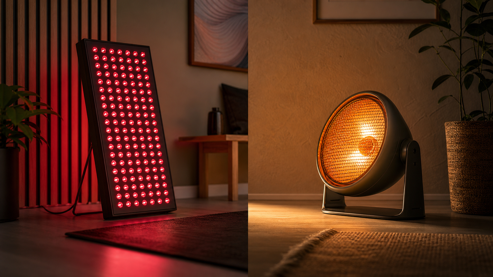 Editorial cover image for SOLRA article: Red Light Therapy vs Heat Lamps & Infrared Heaters: What’s the Difference?