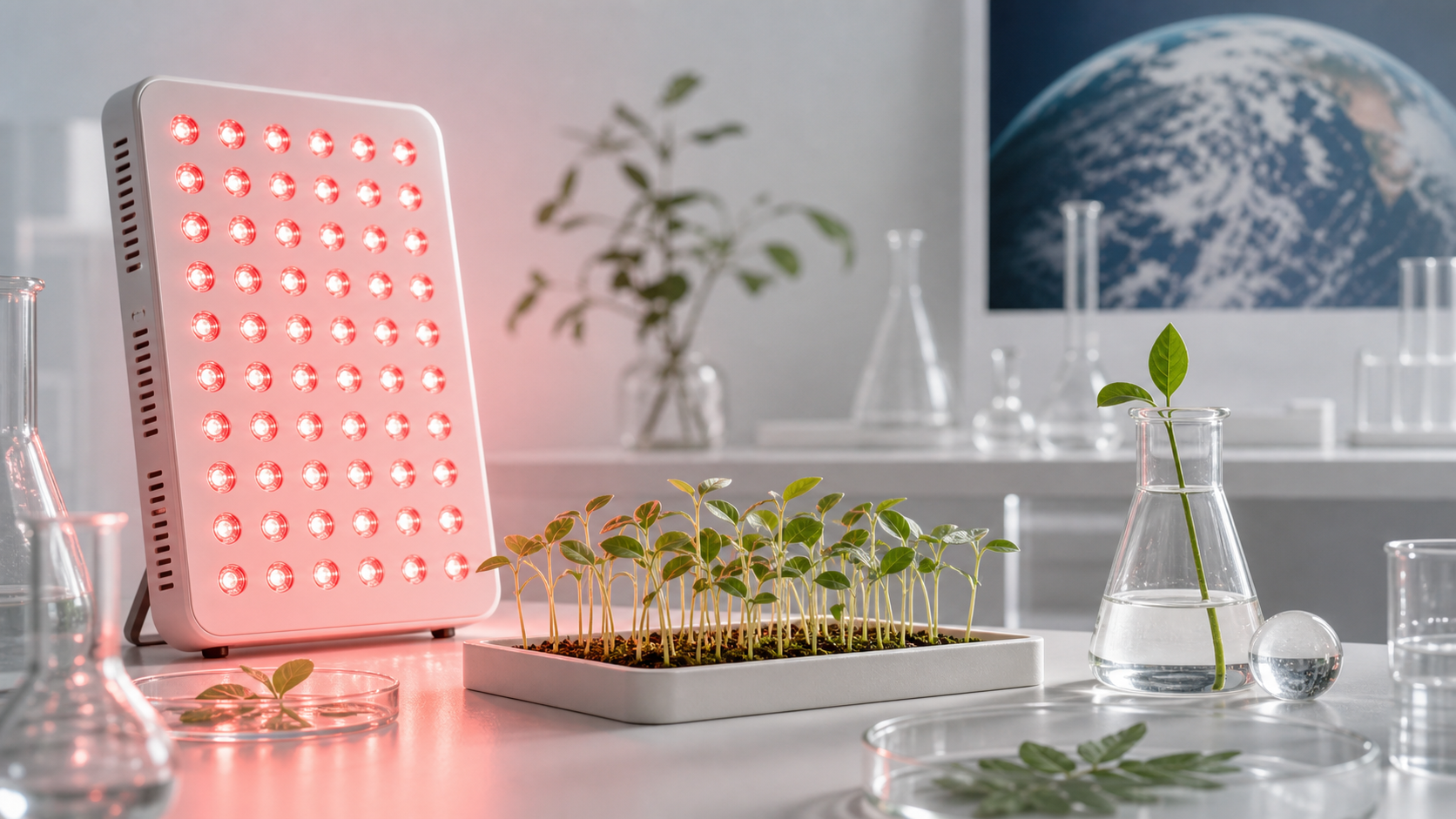 Editorial cover image for SOLRA article: The NASA Origins of Red Light Research: From Plant Biology to Modern Wellness