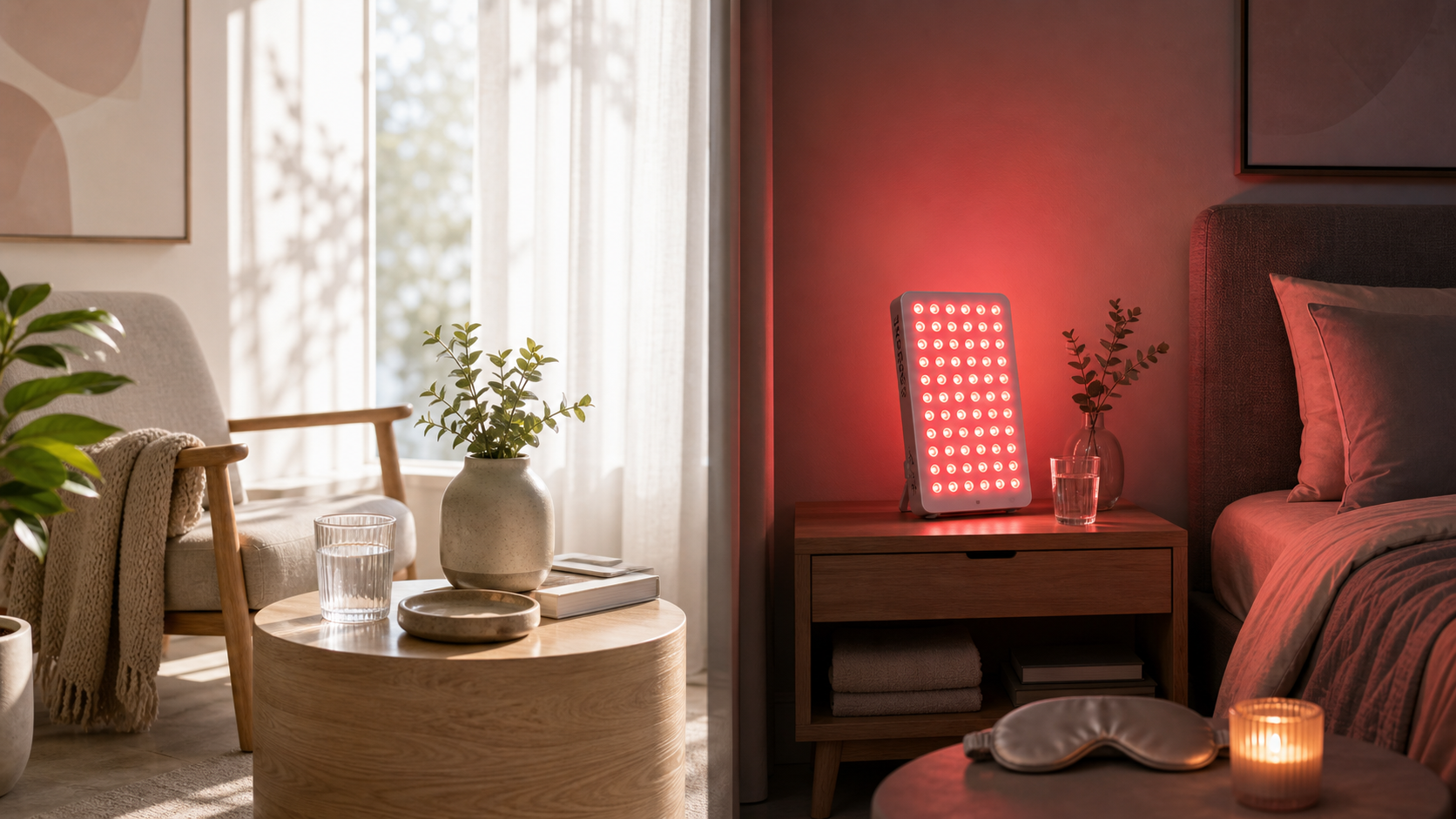 Editorial cover image for SOLRA article: Red Light Therapy Morning vs Night: When Is the Best Time to Use It?