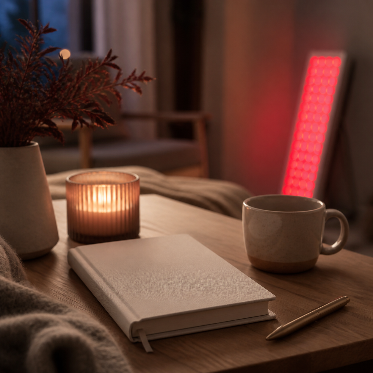 SOLRA blog cover: How to Keep a Red Light Panel Routine Journal Without Chasing Before-and-After Photos