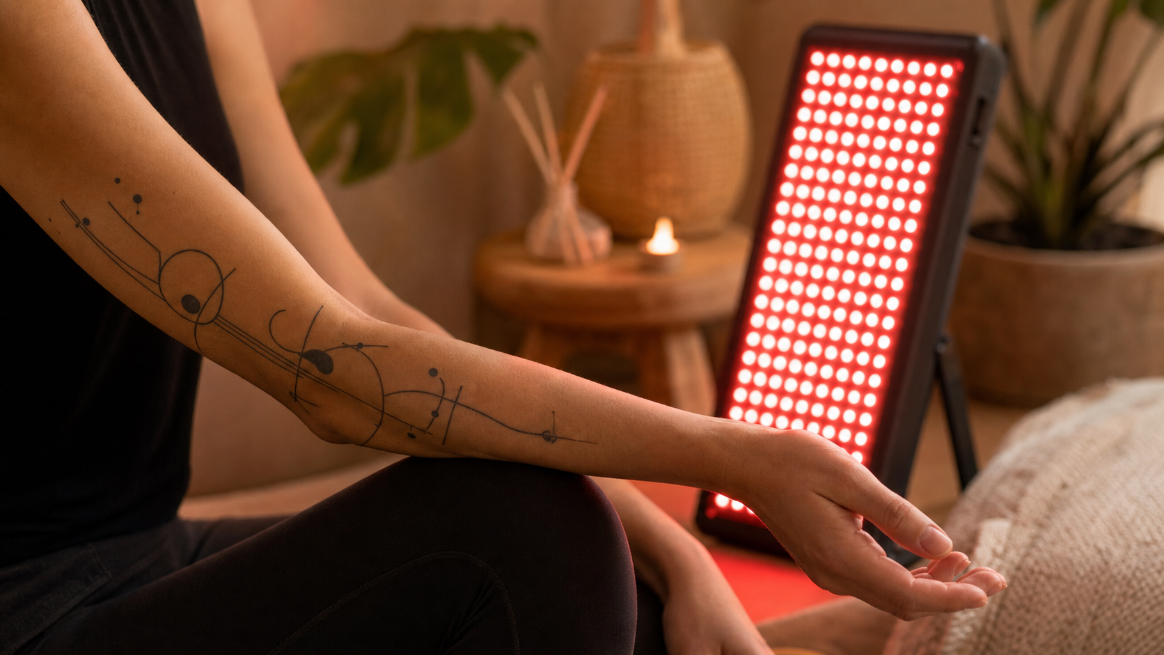 Red Light Therapy and Tattoos: What to Know Before a Session
