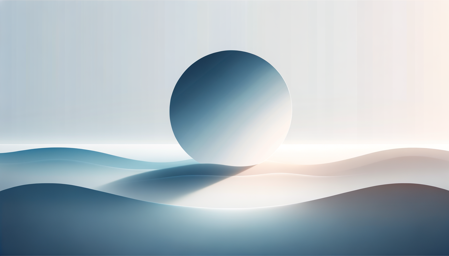 soft abstract shapes in blue and white with gentle lighting and smooth textures