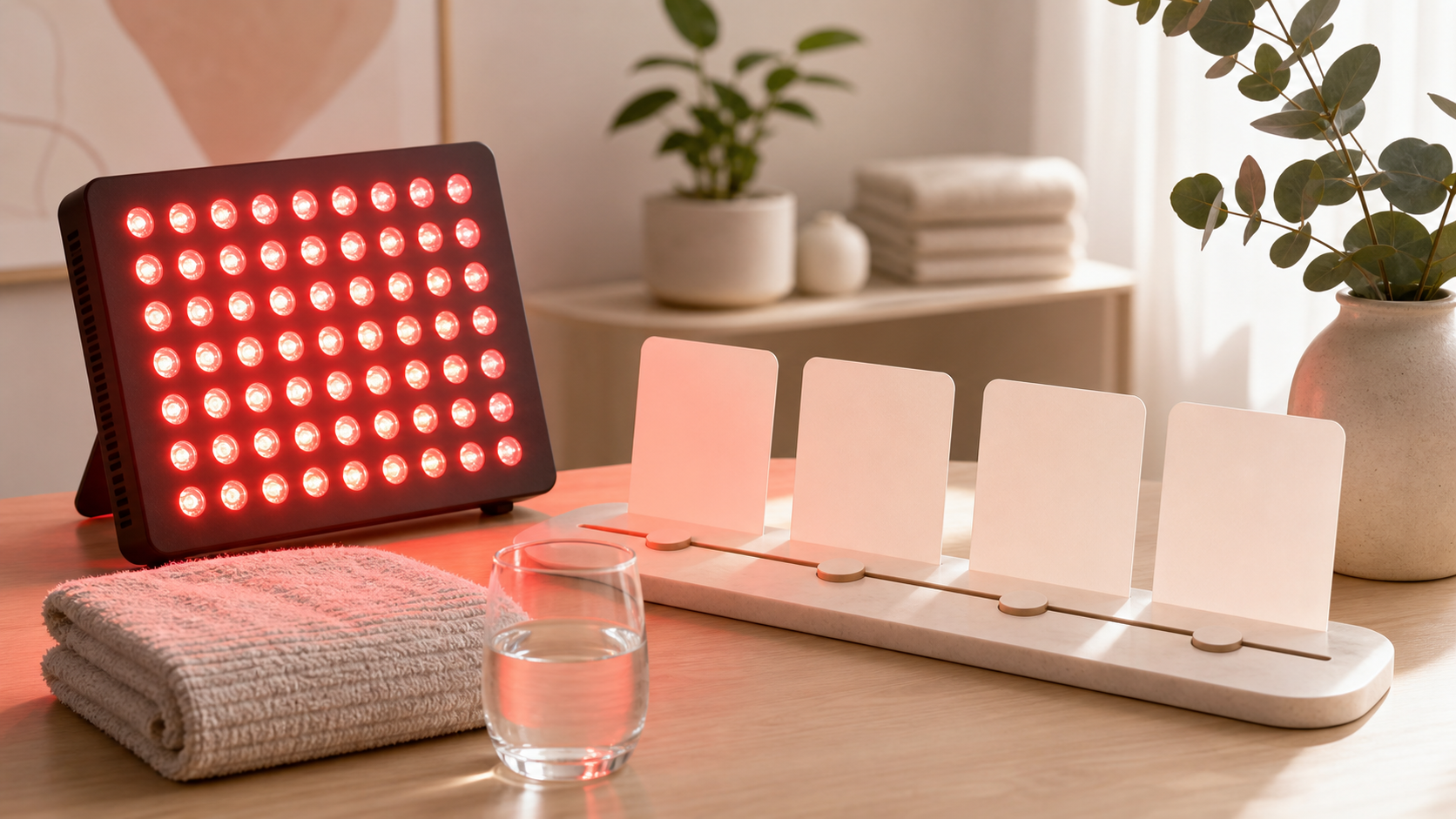 Editorial cover image for SOLRA article: Red Light Wellness: Realistic Expectations & Session Timelines