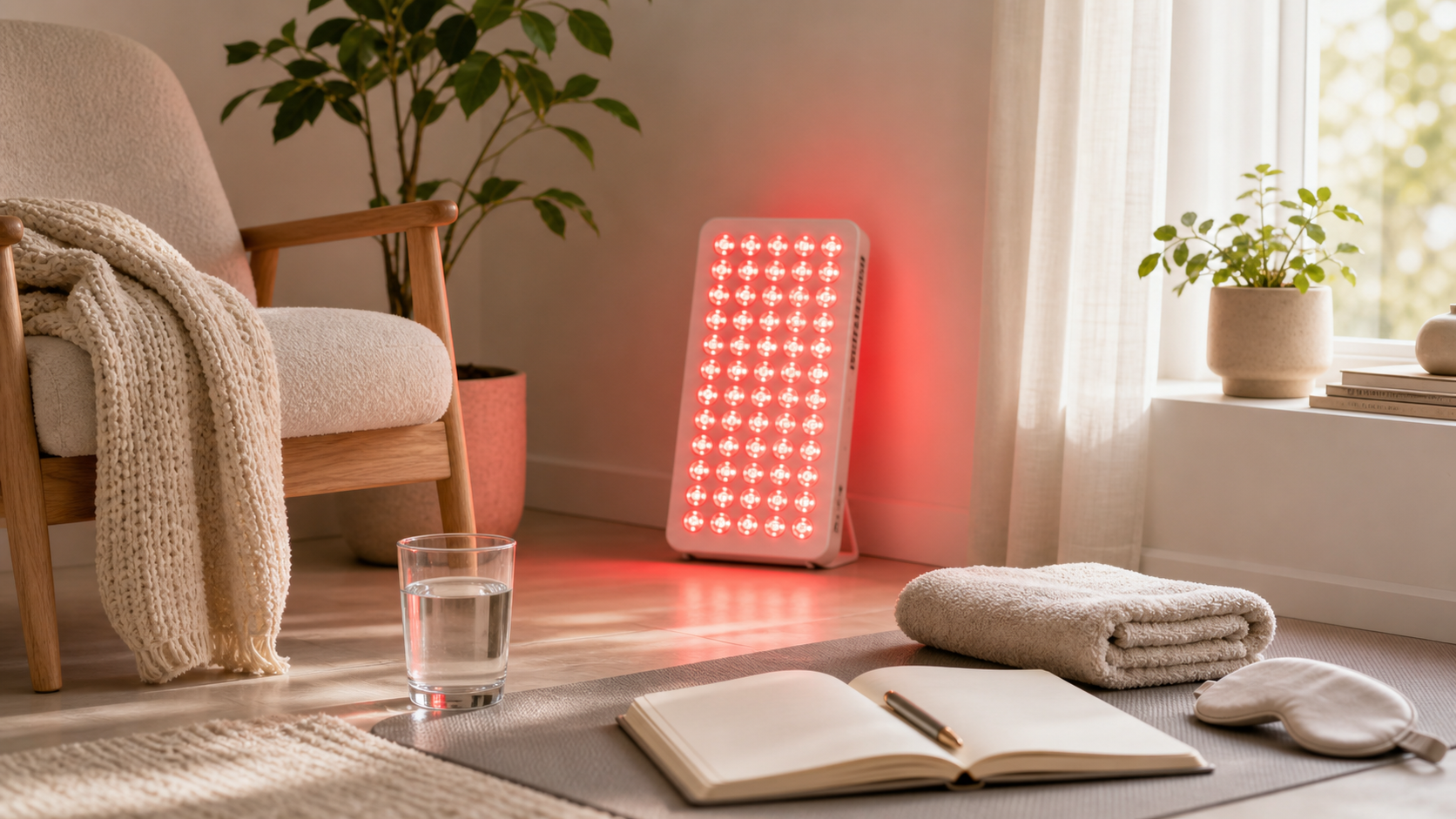 Editorial cover image for SOLRA article: Red Light Wellness at Home: A Beginner's Guide (2026)