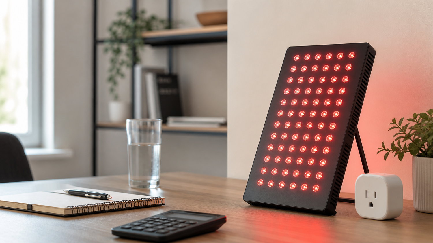 Editorial cover image for SOLRA article: Energy Use & Running Costs of a Red Light Panel at Home
