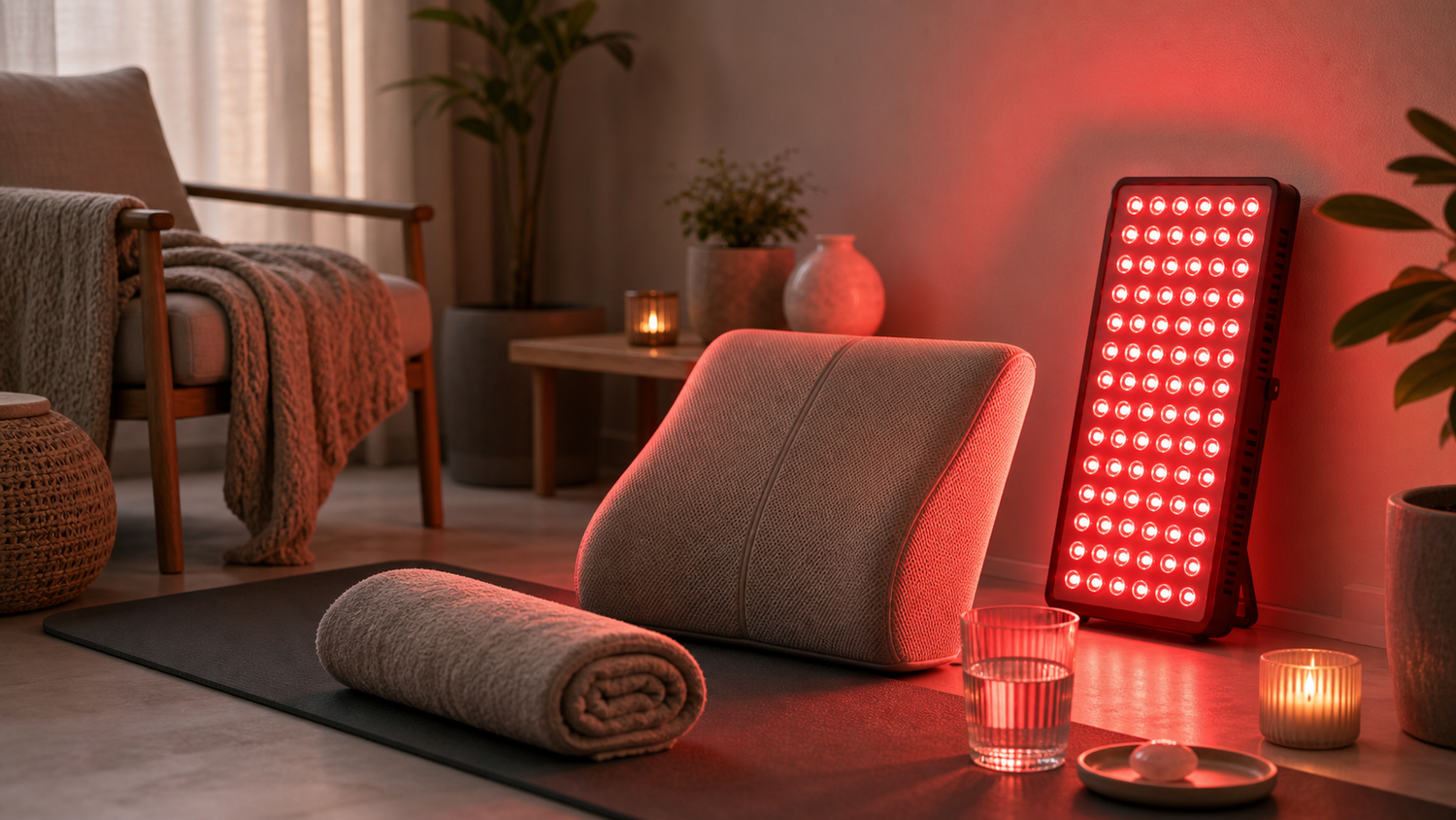 Editorial cover image for SOLRA article: Red Light for Back-Area Wellness: Wavelengths, Sessions, and Recovery Routines