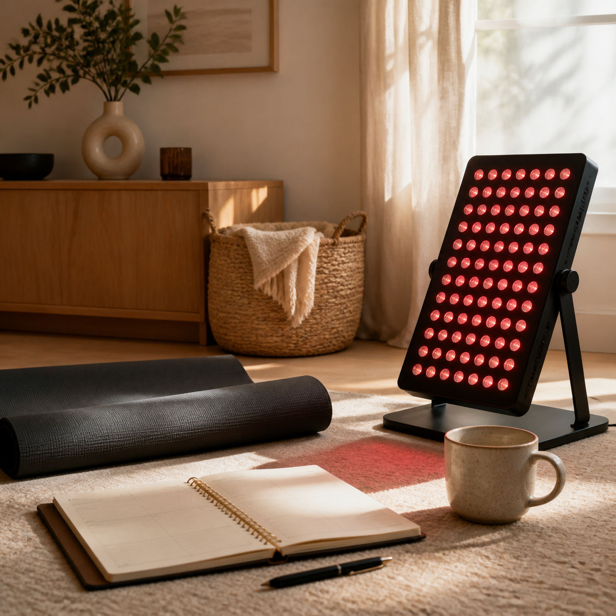 SOLRA blog cover: A Simple First-Month Plan for a New Red Light Panel